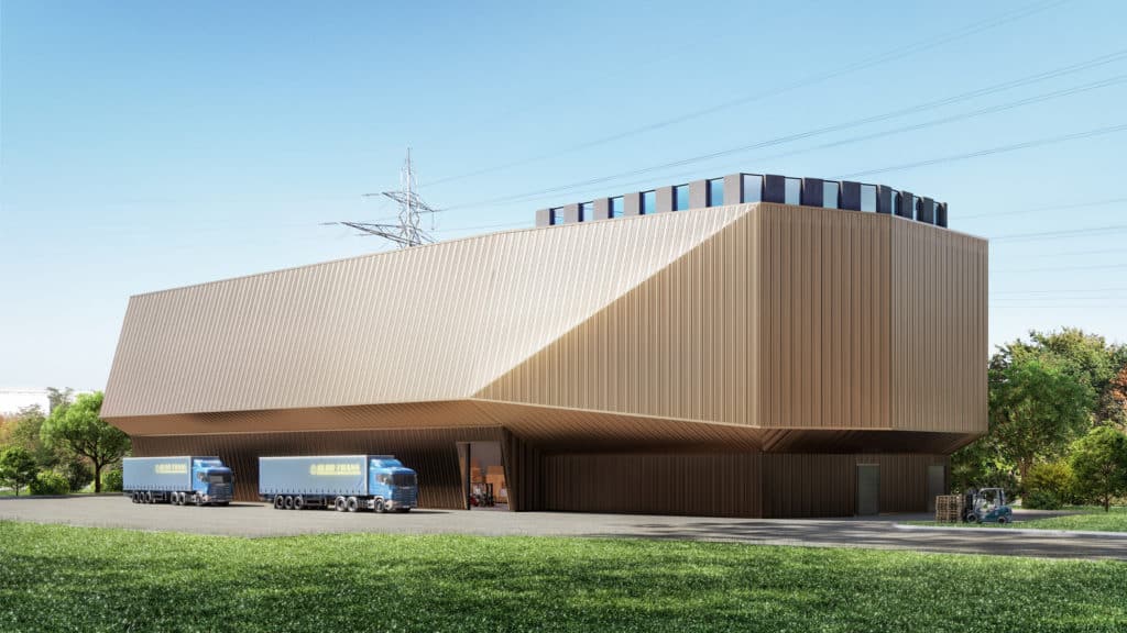 Un bâtiment logistique au style affirmé